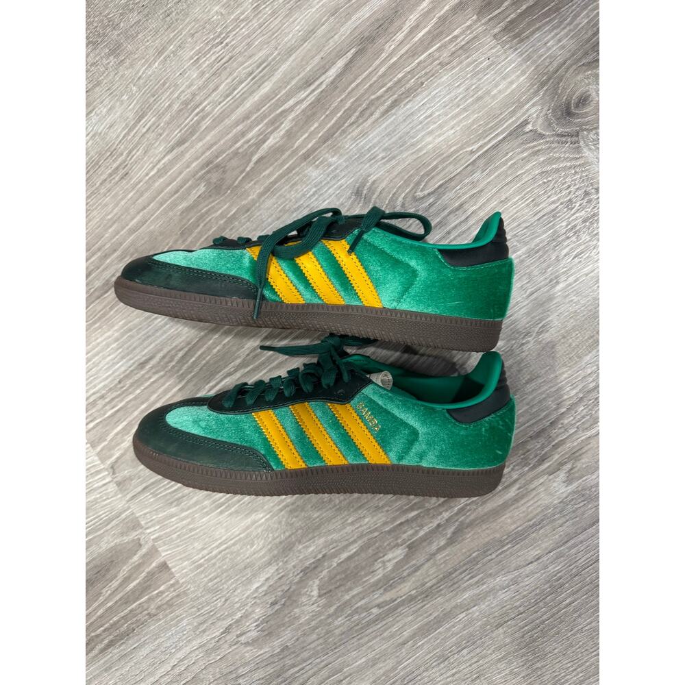 Adidas Samba OG Court Collegiate Green and Yellow Sneakers NEW - Picture 2 of 6